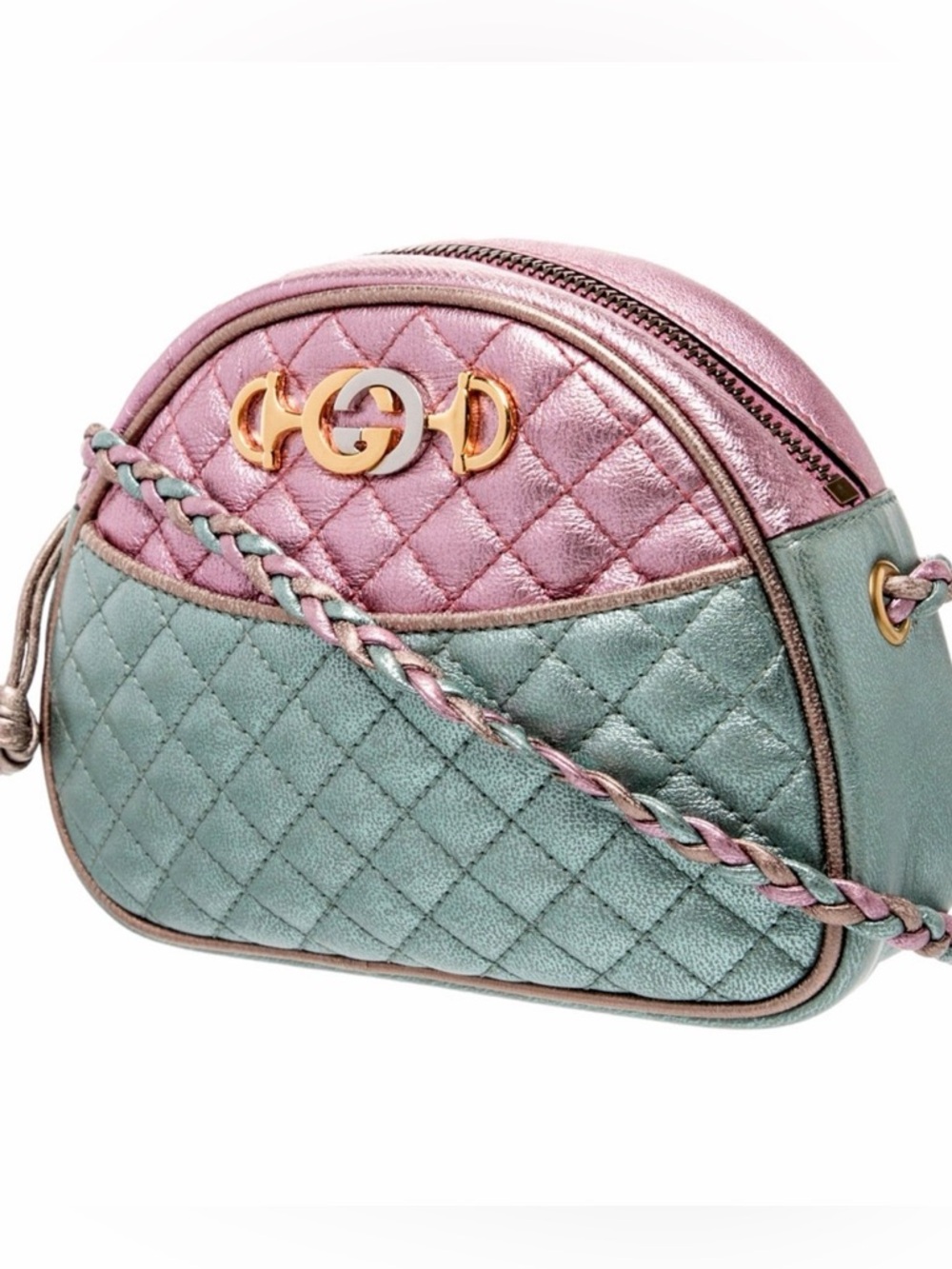 Gucci Nappa Trapuntata Mini Zumi Dome Shoulder Bag
